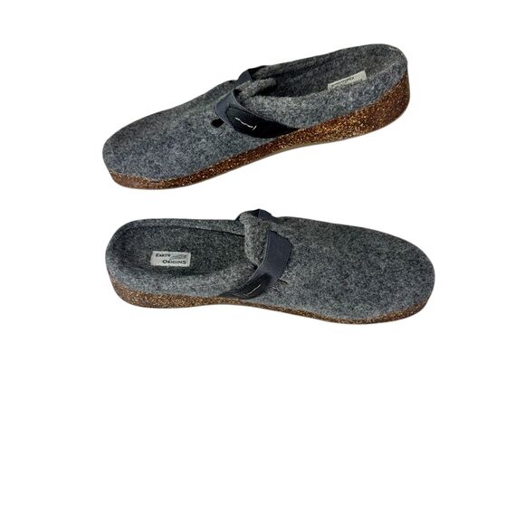 Women's Earth Origins Jenna Clog Slip On Mule Grey Felt Size 12M - Picture 3 of 6